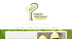 Desktop Screenshot of forestpreservefoundation.org